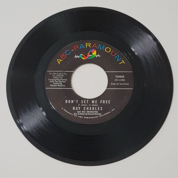 Ray Charles Don't Set Me Free / The Brightest Smile In Town 45 RPM VG+ Soul '63 - Picture 2 of 4